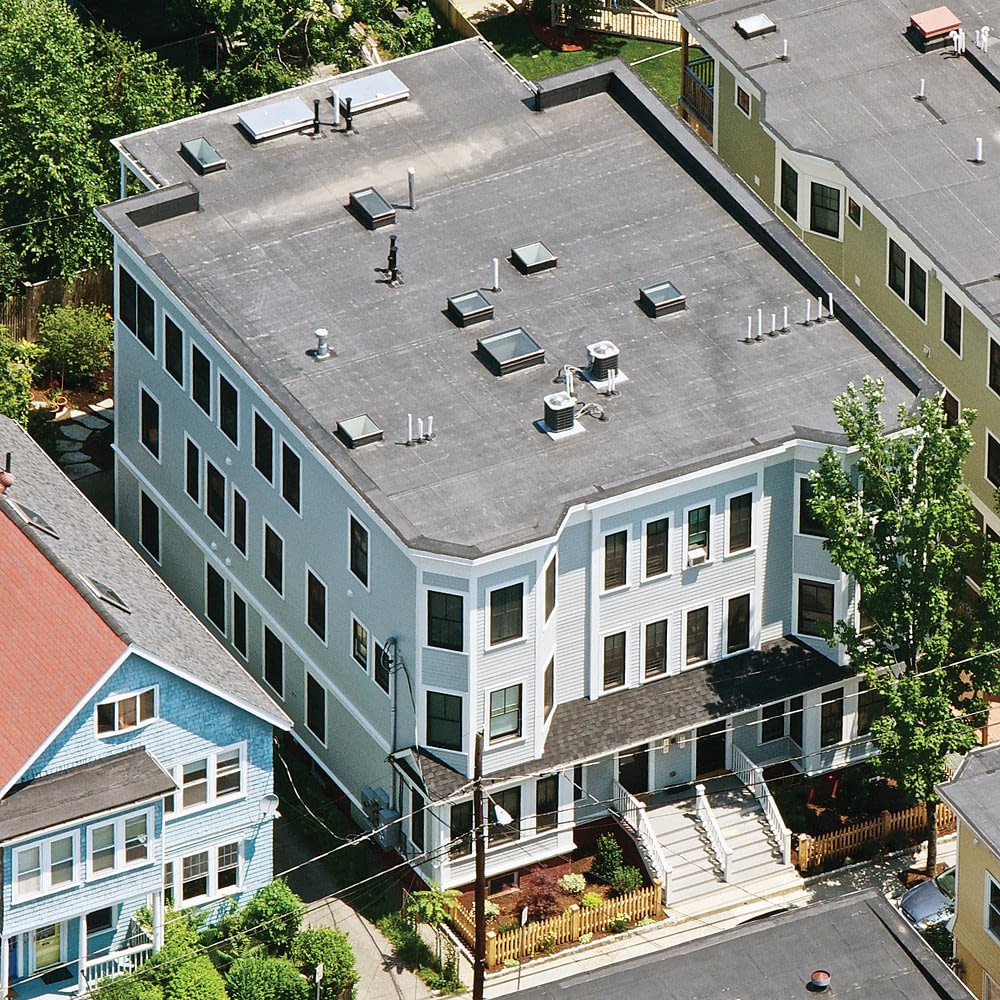 Condominium building rebuilt