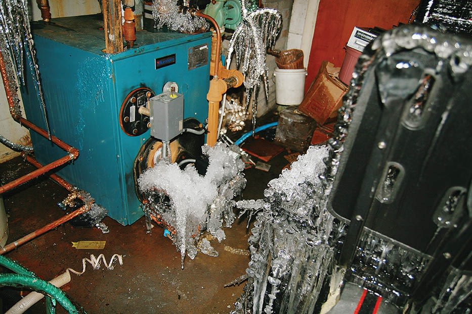 Residential frozen boiler