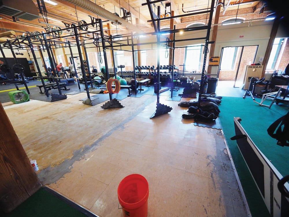 Broken Pipe in commercial gym