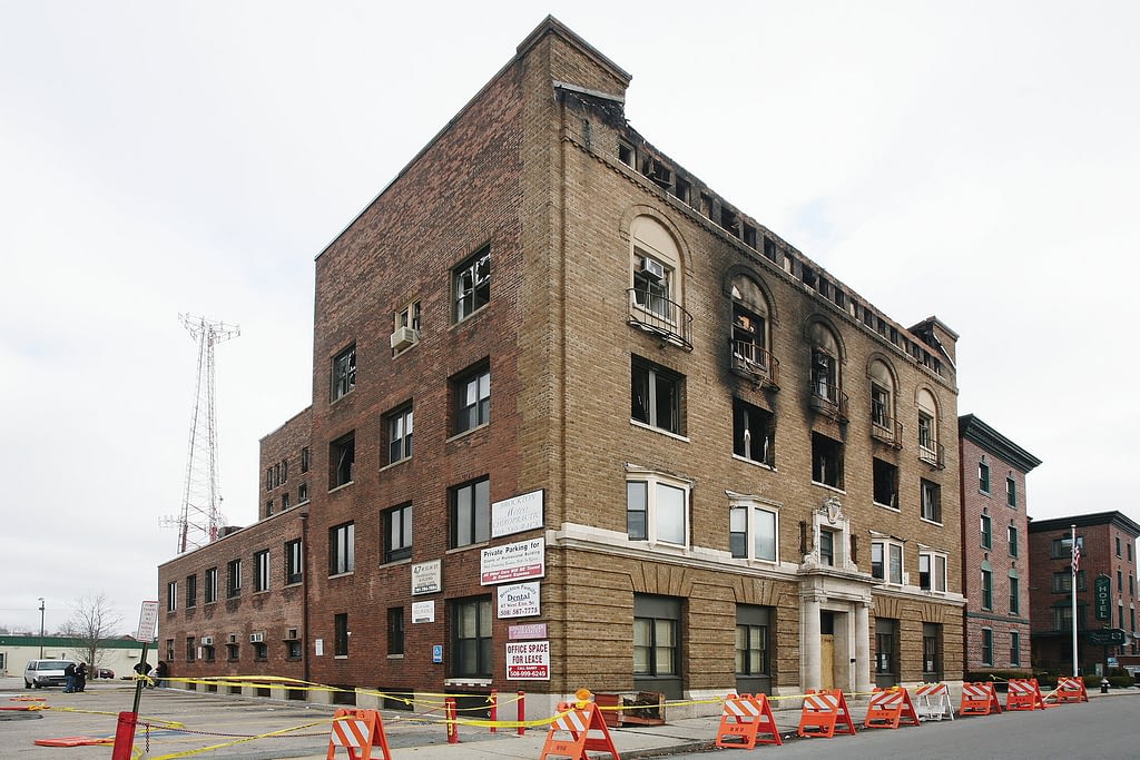 Dental office fire